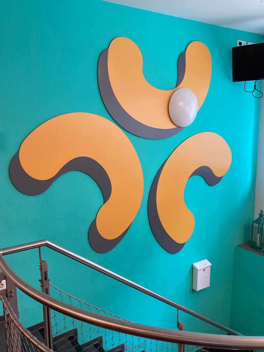 3d logo wall design