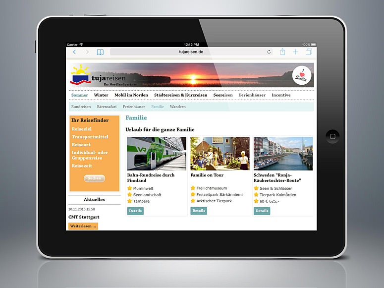 web design travel company